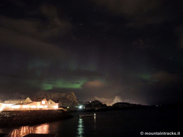 aurora boreale, northern light, lofoten, Kabelvåg
